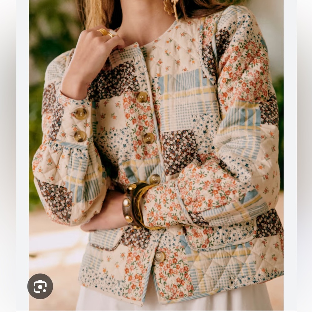 NWT Sezane Veste Jasper Patchwork Jacket
